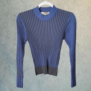 Dreyden Midnight Danae Sweater Blue Stretch Top Womens Size L